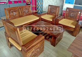 Kursi Tamu Kayu Jati minimalis murah berkualitas formasi 2111 lengkap busa dudukan & bantal